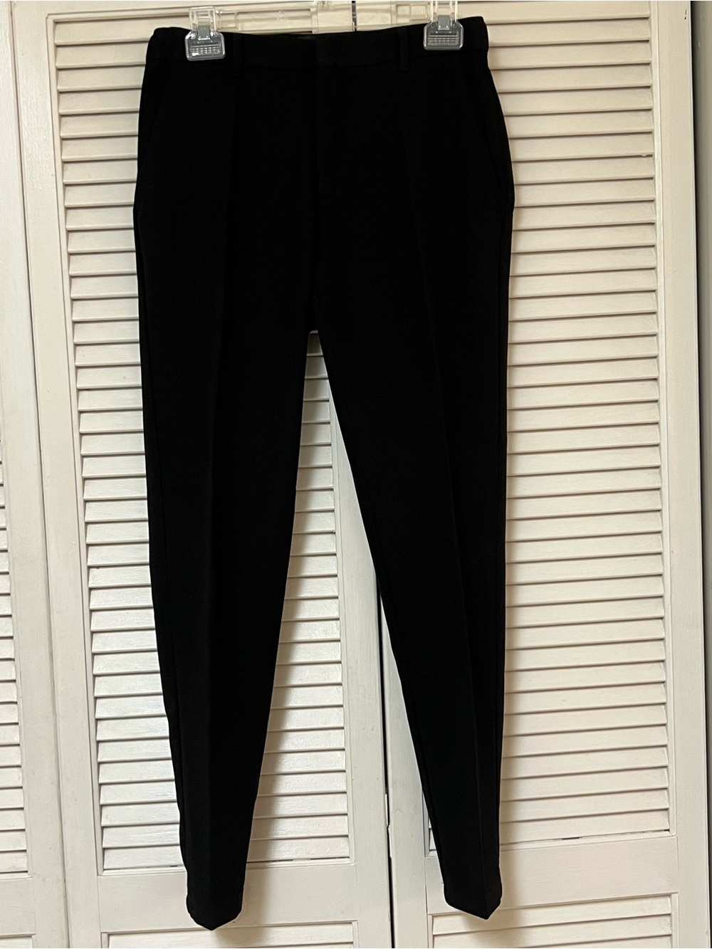 Tailored Athlete Muscle Fit Essential Trousers Mens Black Dress Pants 30x30 EUC